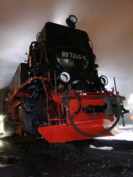 I photographed this locomotive in front of a locomotive shed in Wernigerode.
