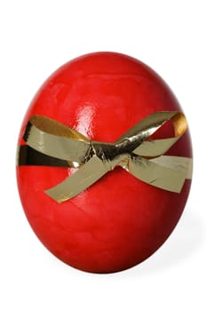 Easter egg with bow