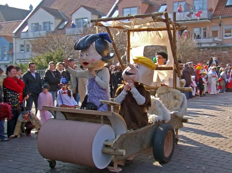 District carnival parade in Amorbach 2007