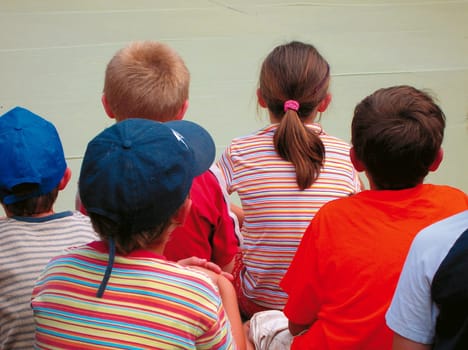 Children from behind