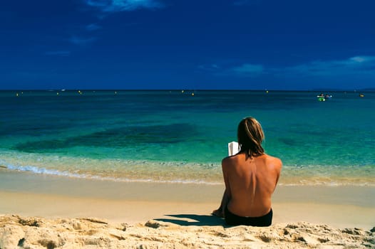 Woman on the beach