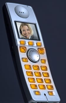 Videophone with backlit keypad