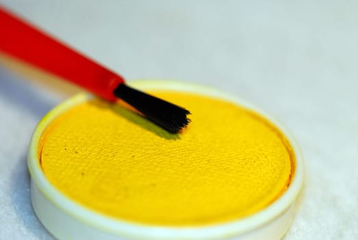 Yellow with brush