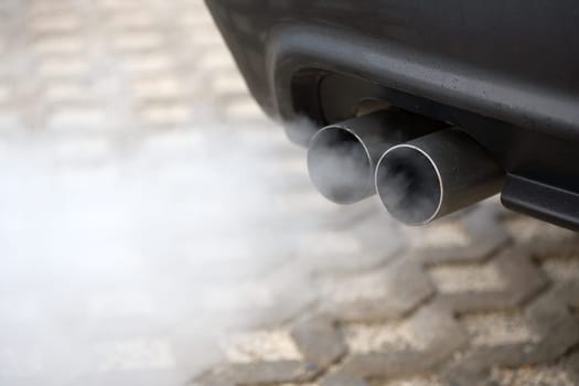 Exhaust fumes more and more