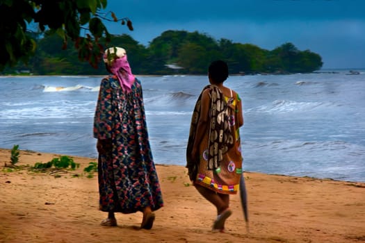 ... the motion blur is intentional,I didn't want cardboard comrades,but living women who really walk.....