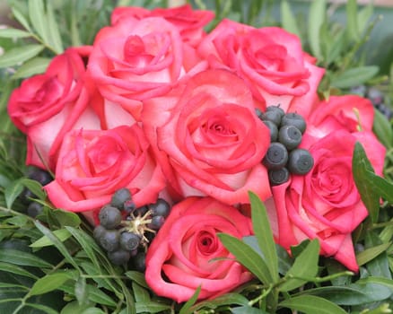 A small bouquet of roses....