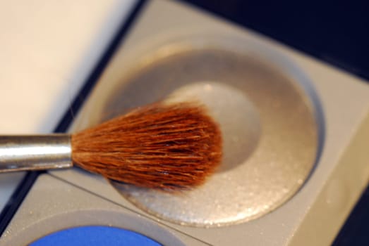 Brush with silver