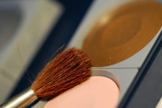 Brushes and paints