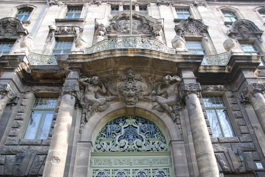 Old building façade