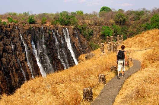 Hiking at the Victoria Falls