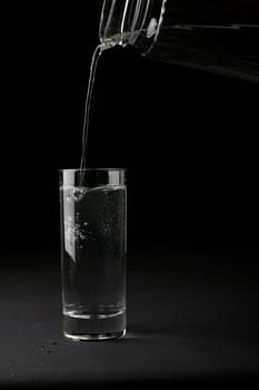 Glass is poured