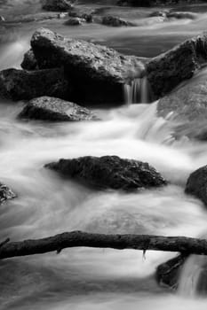 Stream in fog