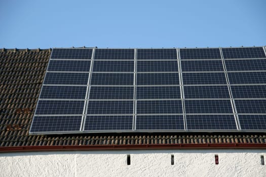 Solar cells on the roof