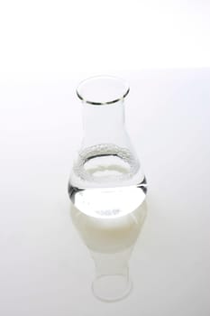 Measuring cup half filled