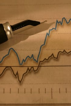Stock market price rising