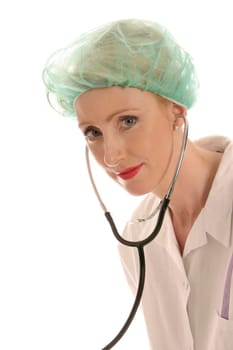Nurse with stethoscope