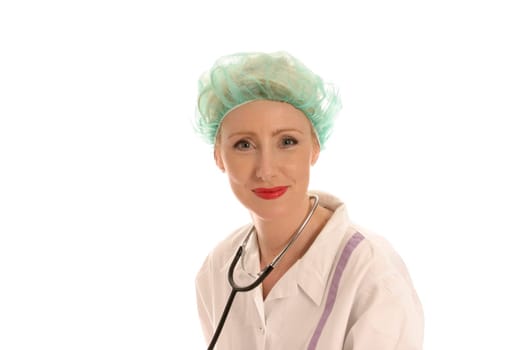 Nurse with stethoscope