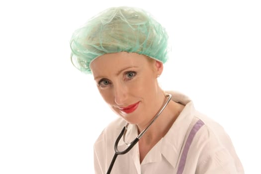 Nurse with stethoscope