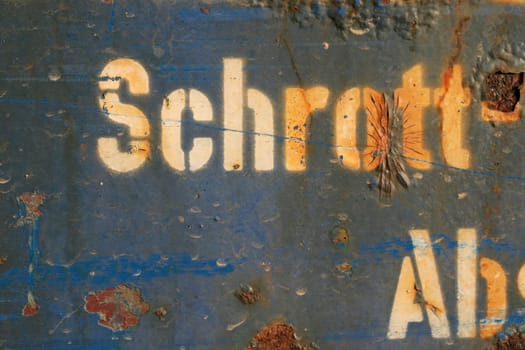 Background rusted,bulkhead