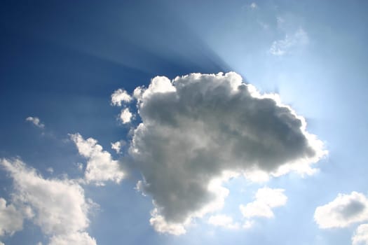 Clouded sky