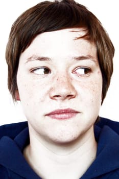 Woman,looking to the side