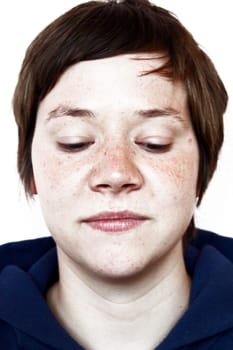 Woman,looking down