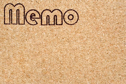 Memo cork wall