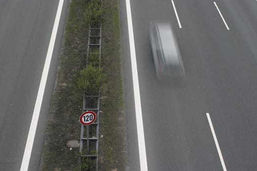 Highway,median,blurred