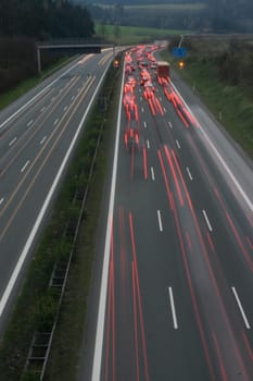 Highway,traffic,blurred