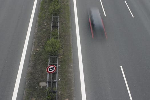 Highway,median,blurred