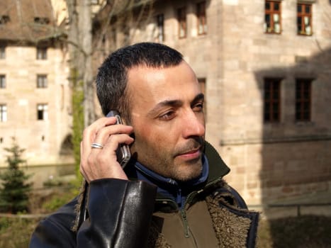 Man on the phone