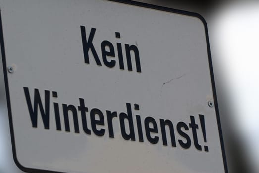 No winter service