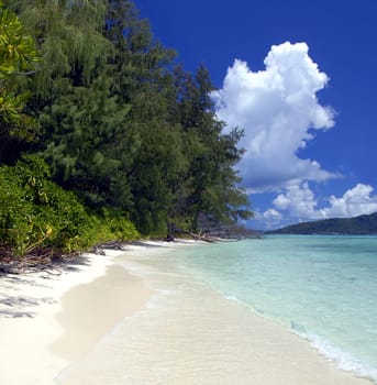 This picturesque,remote beach is only accessible via a trail from Anse Takamaka and has beautiful snorkeling grounds.