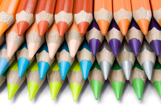Stacked crayons