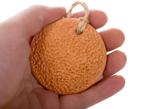 Skin care with pumice stone