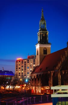 Alexanderplatz with St. Mary's Church