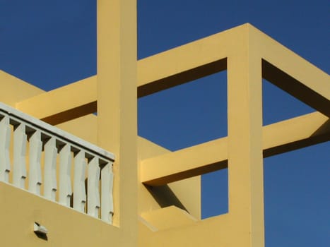Yellow balcony