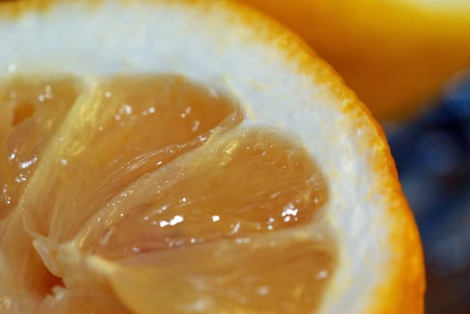 Lemon sliced
