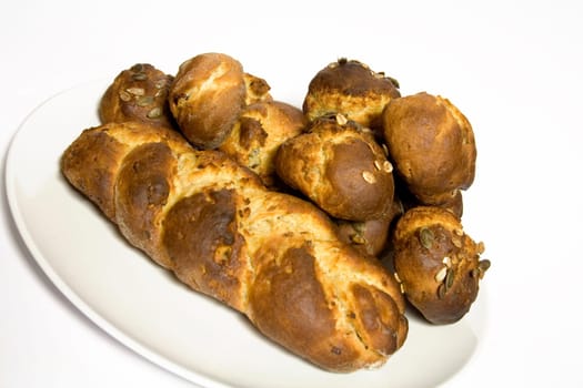 Pastries made from curd-oil dough