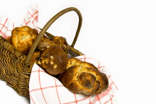 Pastries made from curd-oil dough