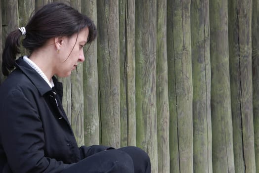 Thoughtful woman