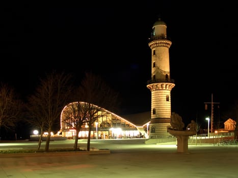 Lighthouse at night
