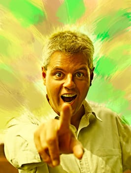 Self-portrait,experimented with EBV (Dragon style)