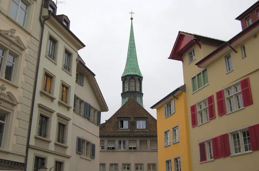 View of Zurich's Old Town 1