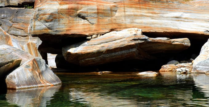 In the Valle Verzasca in southern Switzerland