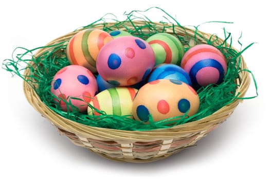Basket of Easter eggs