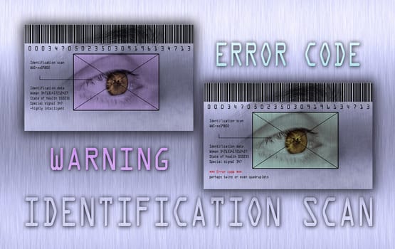 identification scan - iris scan - error