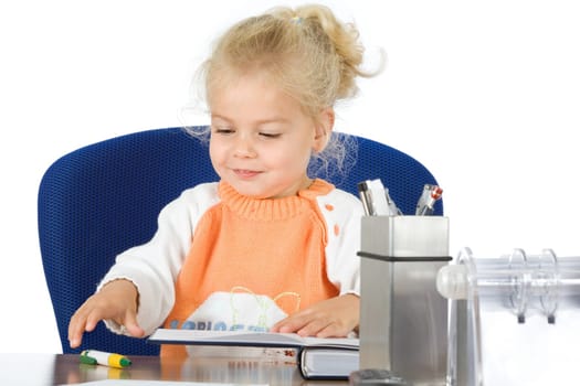 Girl in the office