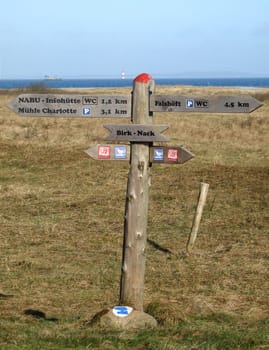 Signpost Geltinger Birk