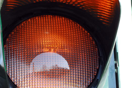 Traffic light yellow